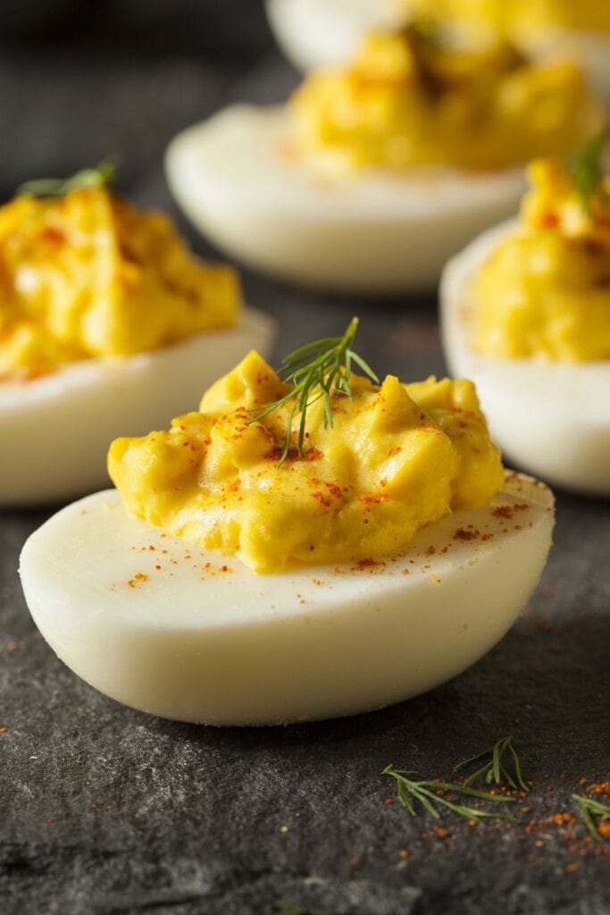 Appetizing Deviled Eggs with Paprika
