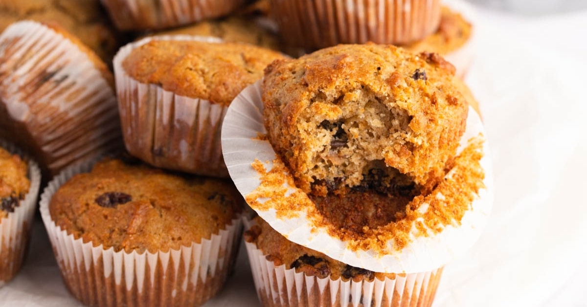 Delicious Homemade All-Bran Muffins with Raisins